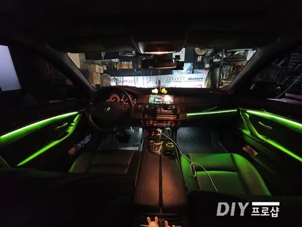 BMW F10 520D모델 엠비언트 라이트 무드등 시공 / 대구 남산동