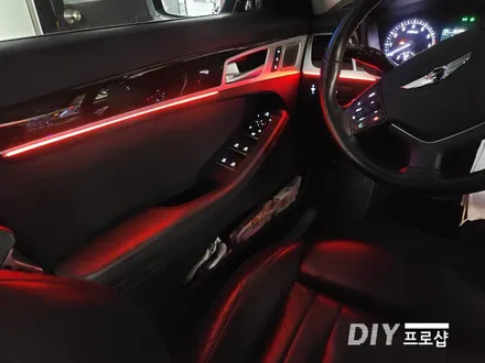 제네시스 DH G80 인핏 비노출 엠비언트 라이트 무드등 시공 대구 다이프로샵 대전 경북 경남 부산 울산 / 대구 남산동