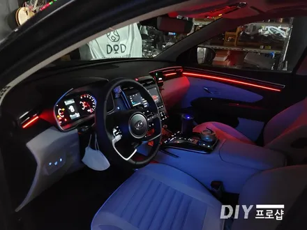 투싼 NX4 순정연동 엠비언트 라이트 무드등 시공 대구 다이프로샵 부산 울산 대전 경북 경남 / 대구 남산동
