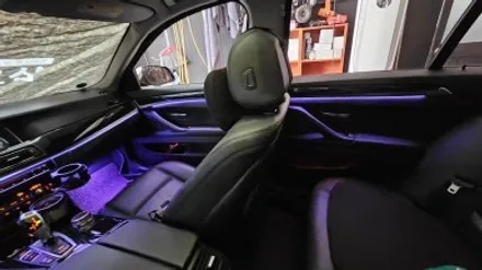 BMW F10 520D 실내무드등 엠비언트 라이트 시공 / 대구 남산동