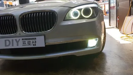 BMW 740LI 7시리즈 F01 LED안개등 LED 엔젤아이 링마커 아이라인 시공 (대구LED튜닝,대구LED수리) / 대구 남산동