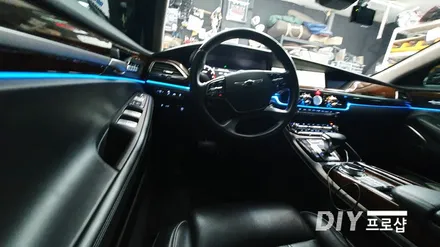 제네시스 G90 EQ900 스마트 엠비언트 라이트 무드등 시공 대구 다이프로샵 / 대구 남산동