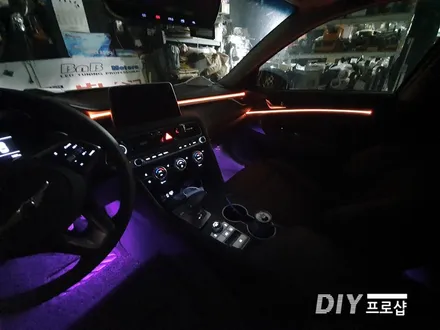 제네시스 G70 엠비언트 라이트 무드등 RGB 가변 실내무드조명 풋등 DIY 프로샵 대구 울산 경북 경남 / 대구 남산동