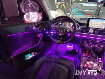 아우디 A6  DMX엠비언트 라이트 무드등 풋등 시공 DMX엠비언트대구대리점 다이프로샵 대전 경북 경남 부산 울산 / 대구 남산동