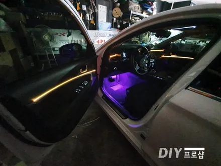 제네시스 G70 엠비언트 라이트 무드등 RGB 가변 실내무드조명 풋등 DIY 프로샵 대구 울산 경북 경남 / 대구 남산동