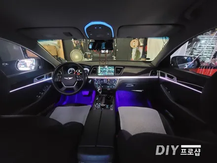 제네시스 DH G80 DMX엠비언트 라이트 무드등 풋등 교체시공 대구 다이프로샵 대전 경북 경남 부산 울산 / 대구 남산동