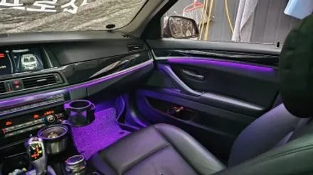 BMW F10 520D 실내무드등 엠비언트 라이트 시공 / 대구 남산동