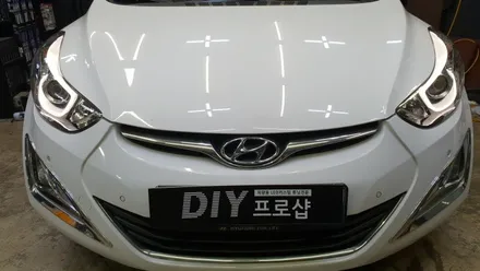 아반떼 MD 더뉴아반떼 주간주행등 면발광 갈고리 데이라이트 LED수리 ( 대구LED튜닝 , 대구LED수리 ) / 대구 남산동