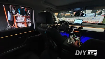 BMW E90 320D 3시리즈 스마트 엠비언트 라이트 무드등 RGB풋등 시공 대구 다이프로샵 / 대구 남산동