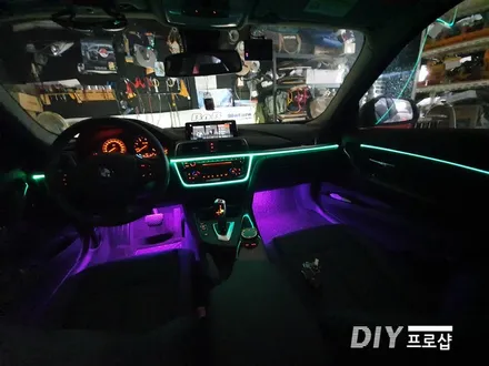 BMW F30모델 320D 엠비언트 라이트 무드등 RGB풋등 / 대구 남산동