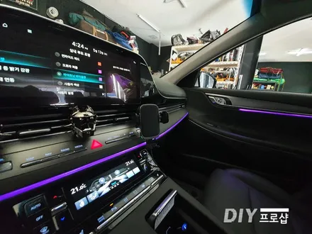 더뉴 그랜저 순정연동 가변 실내무드조명 RGB 시공 엠비언트 무드등 라이트 대구 DIY 프로샵 / 대구 남산동