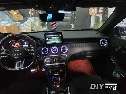 벤츠 A45 AMG 송풍구 엠비언트 라이트 무드등 시공 대구 다이프로샵 경남 부산 울산 대전 경북 / 대구 남산동