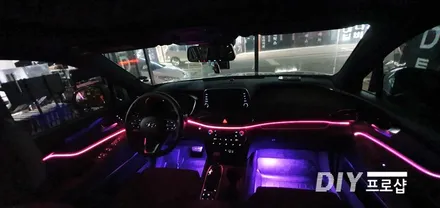싼타페 TM 엠비언트 라이트 3세대 면발광 광섬유 시공 ( 대구 엠비언트 대구LED튜닝 대구 LED수리 ) / 대구 남산동