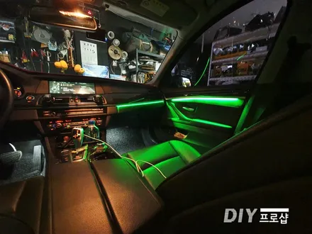 BMW F10 520D모델 엠비언트 라이트 무드등 시공 / 대구 남산동