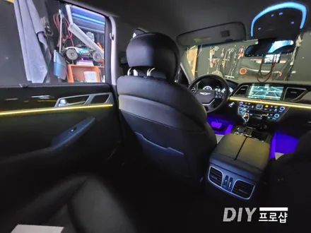 제네시스 DH G80 DMX엠비언트 라이트 무드등 풋등 교체시공 대구 다이프로샵 대전 경북 경남 부산 울산 / 대구 남산동