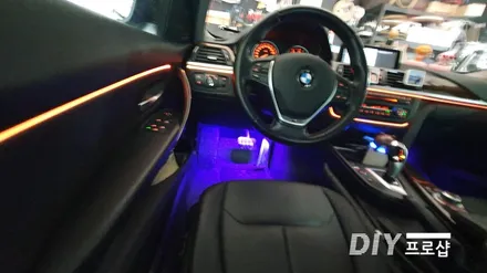 BMW 320D F30 스마트 엠비언트 라이트 무드등 RGB풋등 시공 대구 다이프로샵 / 대구 남산동