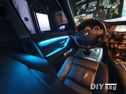 BMW F10 520D모델 엠비언트 라이트 무드등 시공 / 대구 남산동
