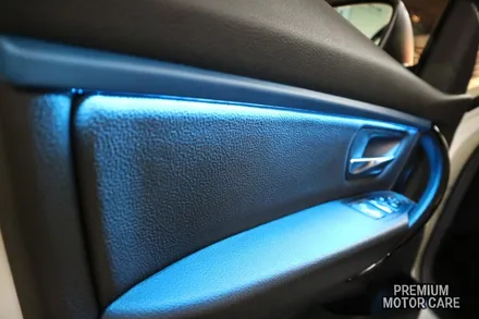 BMW F30전용 가변엠비언트+블루몰딩 부산 수입차 드레스업 튜닝 모터케어 / 부산 사상구