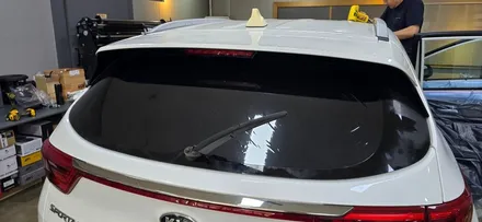 대구썬팅 스포티지QL 대프리카에서 추천드리는 썬팅 글라루스 스페셜 & 아이나비 Z9900 2채널 블랙박스 시공!