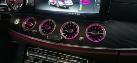 대구 벤츠 송풍구엠비언트 W213 E클래스 터빈 송풍구 튜닝으로 실내 감성 마력 업그레이드!