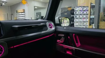대구 벤츠 G바겐 63AMG 엠비언트 터빈 송풍구 순정 연동으로 실내 감성 업그레이드!