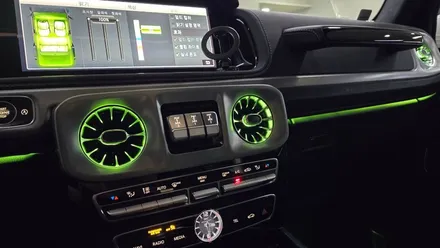 대구 벤츠 G바겐 63AMG 엠비언트 터빈 송풍구 순정 연동으로 실내 감성 업그레이드!