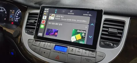 대구안드로이드올인원 제네시스BH 카플레이 & 안드로이드 오토 9인치 장착!