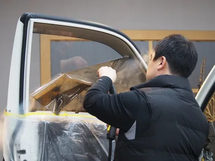 대구카오디오 현대 포터2 글라루스 열차단썬팅 스페셜 안전을 위한  필수아이템 4.5인치룸미러 & 화물전용 후방카메라 & 정전압장치 아이파워3600 인스톨 핸즈카오디오
