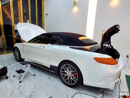 광주랩핑 / 벤츠 - S63AMG카브리올레 전체 랩핑 시공 / 광주전체랩핑 / 광주풀랩핑 / 광주부분랩핑 / 광주크롬죽이기 / 광주 서구 치평동