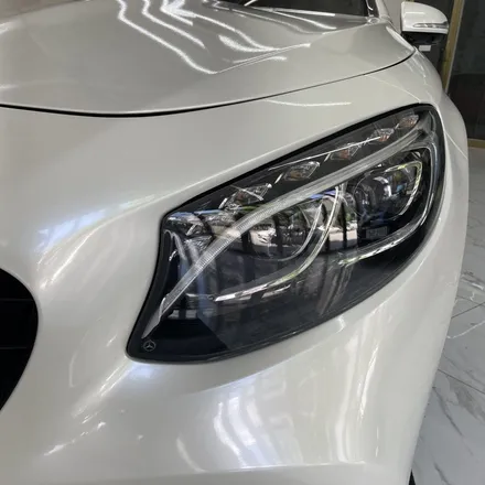 Mercedes-Benz S63 AMG 전체 랩핑(화이트펄) / 광주 서구 치평동