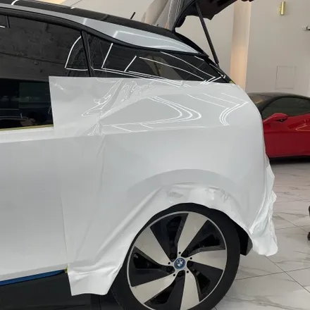 중고 전기차를 새 차로 만들어보자 광주 랩핑 듀오톤 시 공기 BMW i3 sol / 광주 서구 치평동