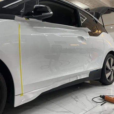 중고 전기차를 새 차로 만들어보자 광주 랩핑 듀오톤 시 공기 BMW i3 sol / 광주 서구 치평동