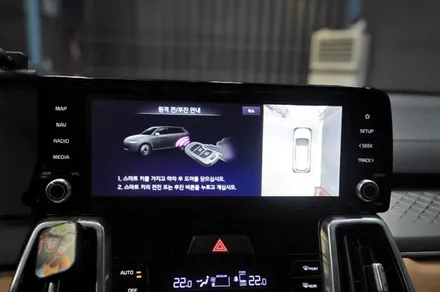 쏘렌토 원격 스마트 주차보조(RPSA) ,  하이브리드 차량에 시공