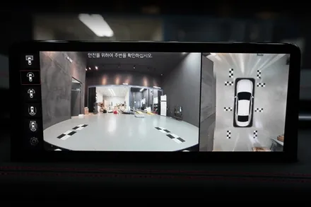 신형 G70 순정 어라운드뷰 -페이스리프트( F/L) 2021년식 버전의 순정 서라운드뷰 시공