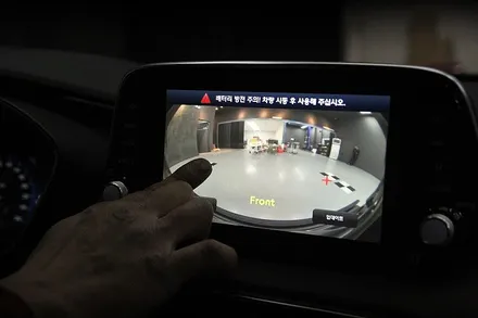 싼타페TM 서라운드뷰 + 후측방 모니터링 시스템 시공 - 인스퍼레이션 옵션선택 안하면 후회합니다. ㅠㅠ