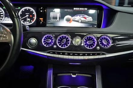 W222 벤츠 S500 송풍구 엠비언트, 부메스터 스피커 + 카플레이 시공