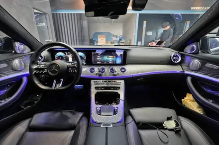 벤츠 E350 , W213 엠비언트 (송풍구, 부메스터 스피커) 시공