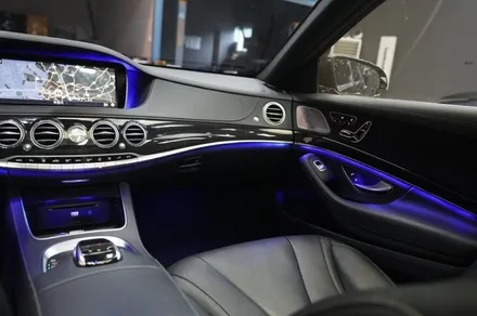 W222 벤츠 S500 송풍구 엠비언트, 부메스터 스피커 + 카플레이 시공