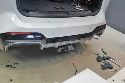 BMW IX3 히치타입 견인고리 시공