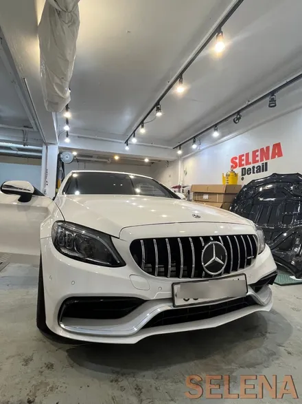 w205 c클래스 카브리올레 신형핸들 64색엠비언트 튜닝 총집합 풀세트!! 장착!!