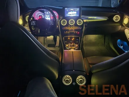 w205 c클래스 카브리올레 신형핸들 64색엠비언트 튜닝 총집합 풀세트!! 장착!!