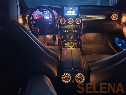 w205 c클래스 카브리올레 신형핸들 64색엠비언트 튜닝 총집합 풀세트!! 장착!!