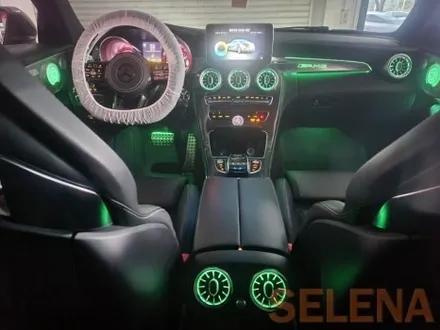 w205 c63amg 실내 드레스업 인스톨 신형핸들 64색 엠비언트 스피커까지 한방에