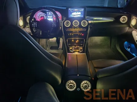 w205 c클래스 카브리올레 신형핸들 64색엠비언트 튜닝 총집합 풀세트!! 장착!!