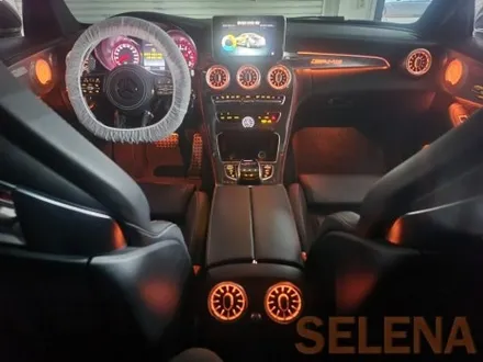 w205 c63amg 실내 드레스업 인스톨 신형핸들 64색 엠비언트 스피커까지 한방에