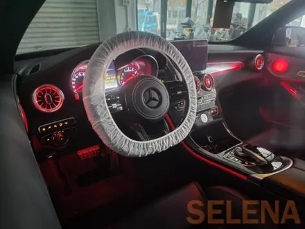 w205 c63amg 실내 드레스업 인스톨 신형핸들 64색 엠비언트 스피커까지 한방에