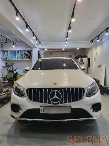셀레나샵 벤츠 x253 glc 쿠페 후기형 세로그릴 + 64색엠비언트 송풍구 전체순정형 코딩 풀세트 패키지