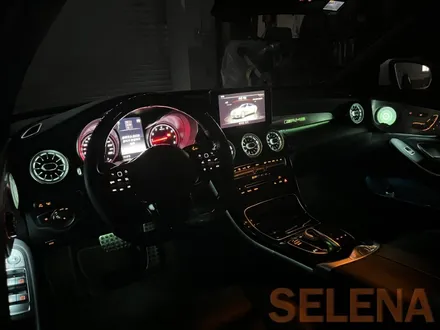w205 c클래스 카브리올레 신형핸들 64색엠비언트 튜닝 총집합 풀세트!! 장착!!