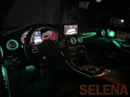 w205 c클래스 카브리올레 신형핸들 64색엠비언트 튜닝 총집합 풀세트!! 장착!!