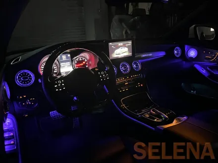 w205 c클래스 카브리올레 신형핸들 64색엠비언트 튜닝 총집합 풀세트!! 장착!!